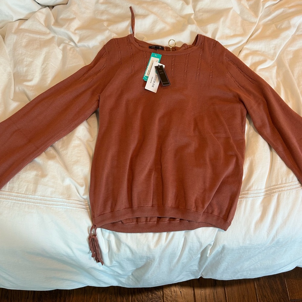 Lety & Me orange sweater
